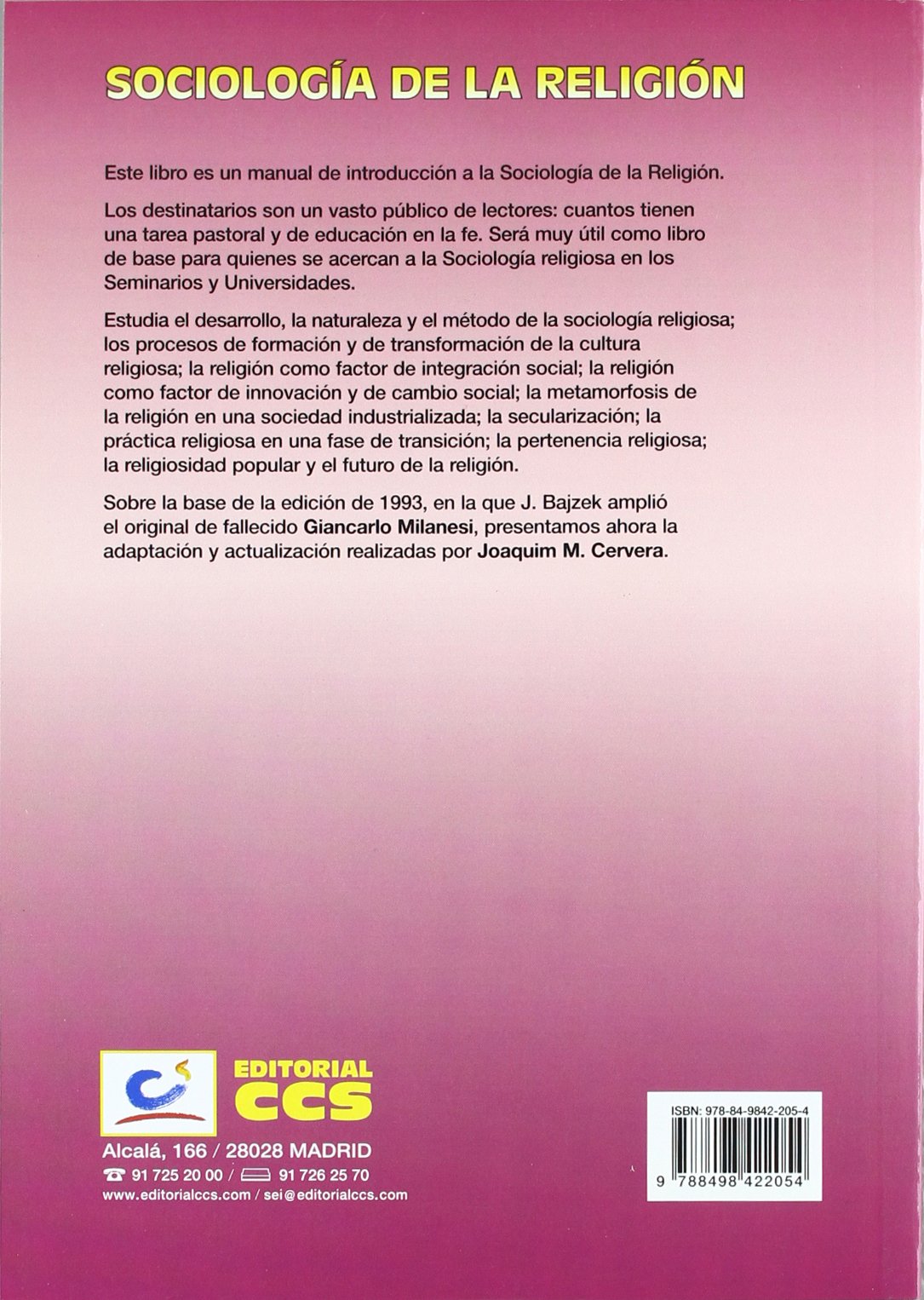 Sociología De La Religión