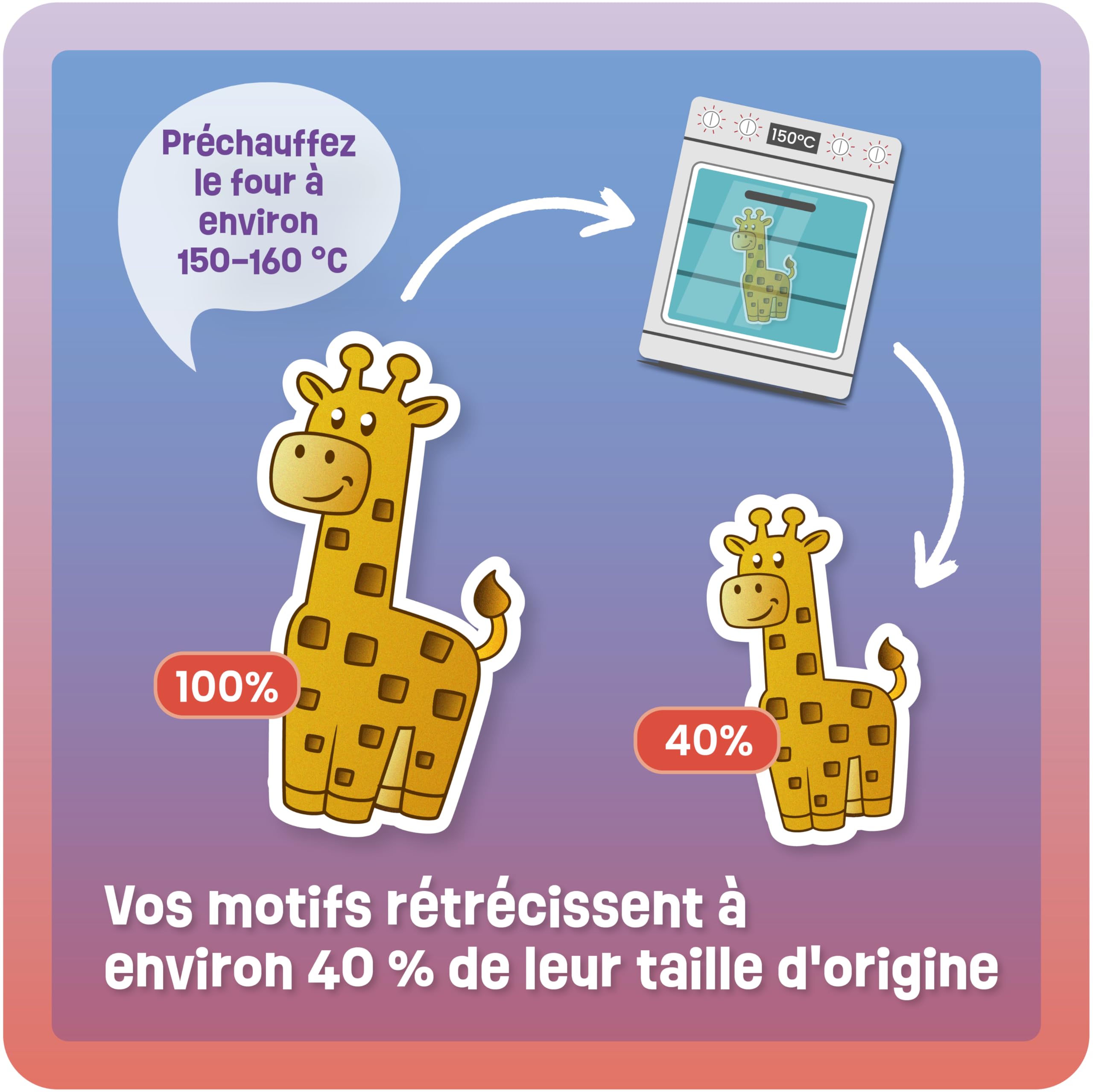 Smowo Lot de 20 films plastique fou magique A4 mat thermorétractable transparent bricolage