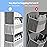 Yecaye 3 Pack Over the Door Organizer, 35.2lbs Load Toy Stuffed Animal Storage, Swing-proof Hanging Bathroom Organizers and Storage for Nursery Newborn Baby Essential Stuff Dorm Room Essentials Grey