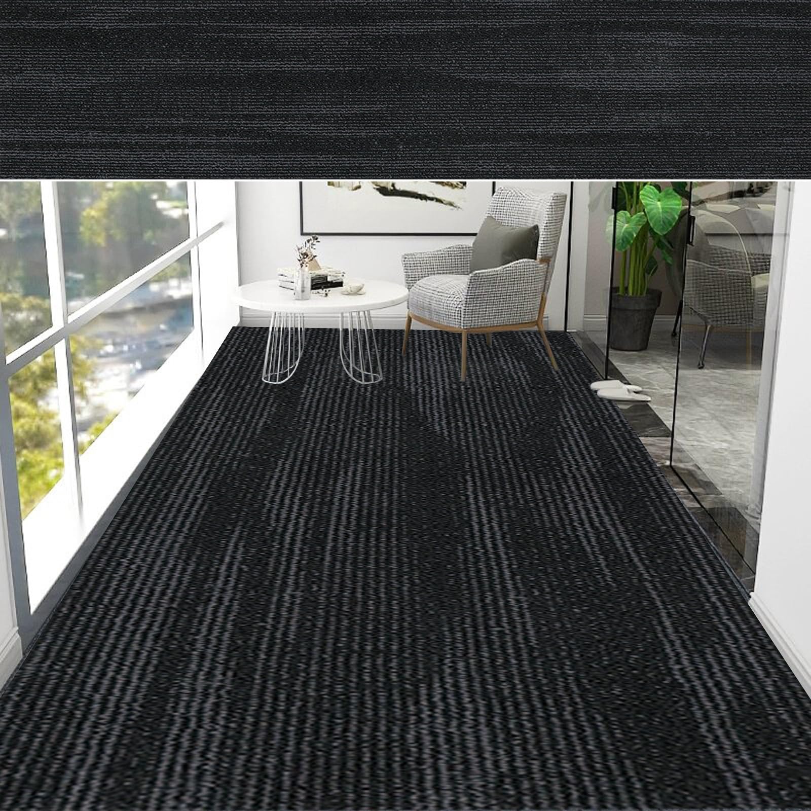 Tapis cuisine lavable en machine 110 x 290 cm antidérapant tapis de couloir