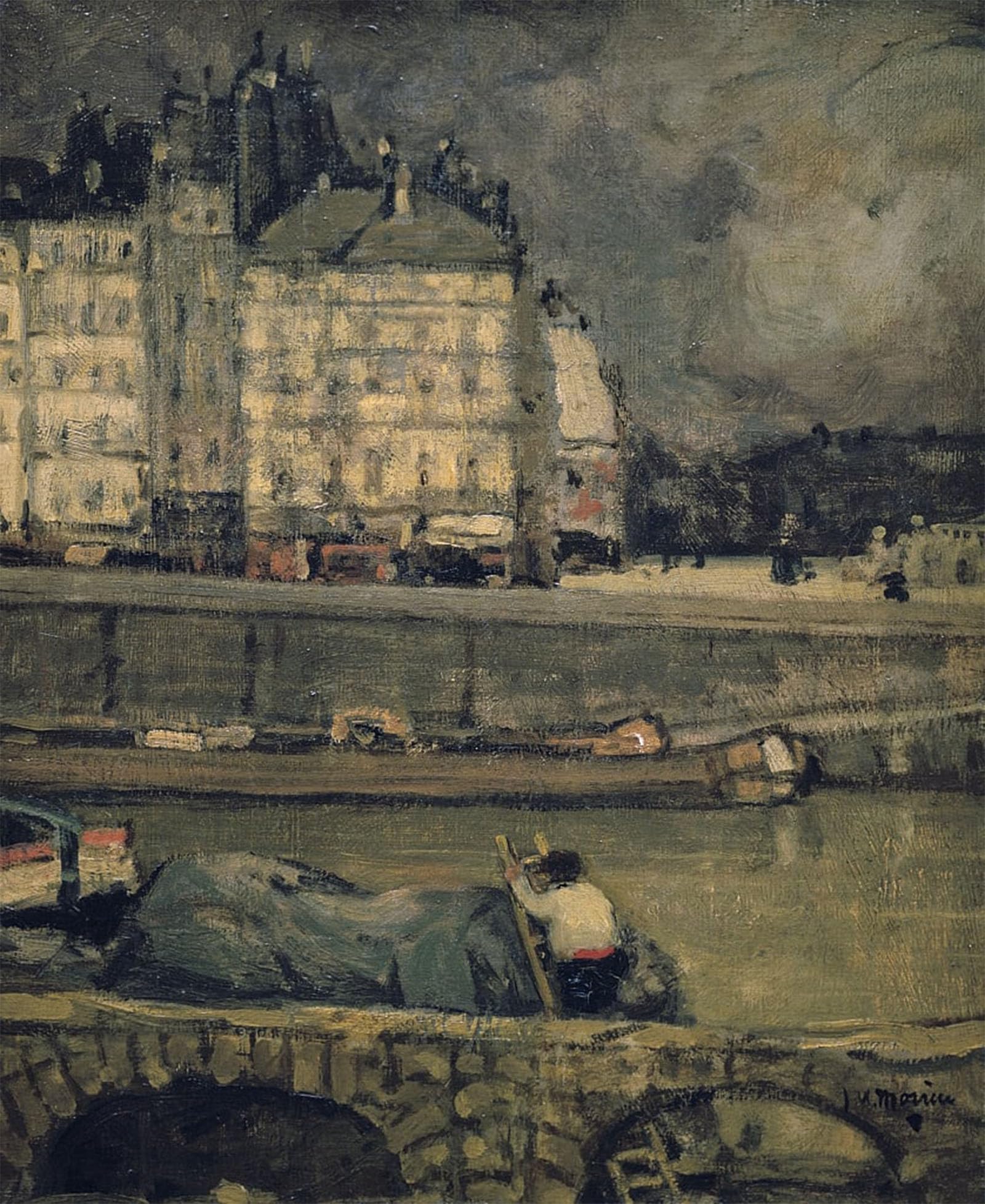 POSTERIIk Famous Modern Artwork Art Mural the Edges of the Seine Paris by famous painter Oil Paintings Pictures for Home Decor 60x90cm