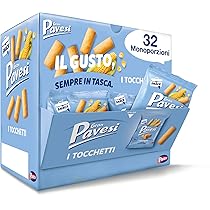 Gran Pavesi Snack Tocchetti, Snack al Mais Cotti al Forno, Senza Olio di Palma, Snack Salato e Gustoso, Confezione da 32 Pacchetti