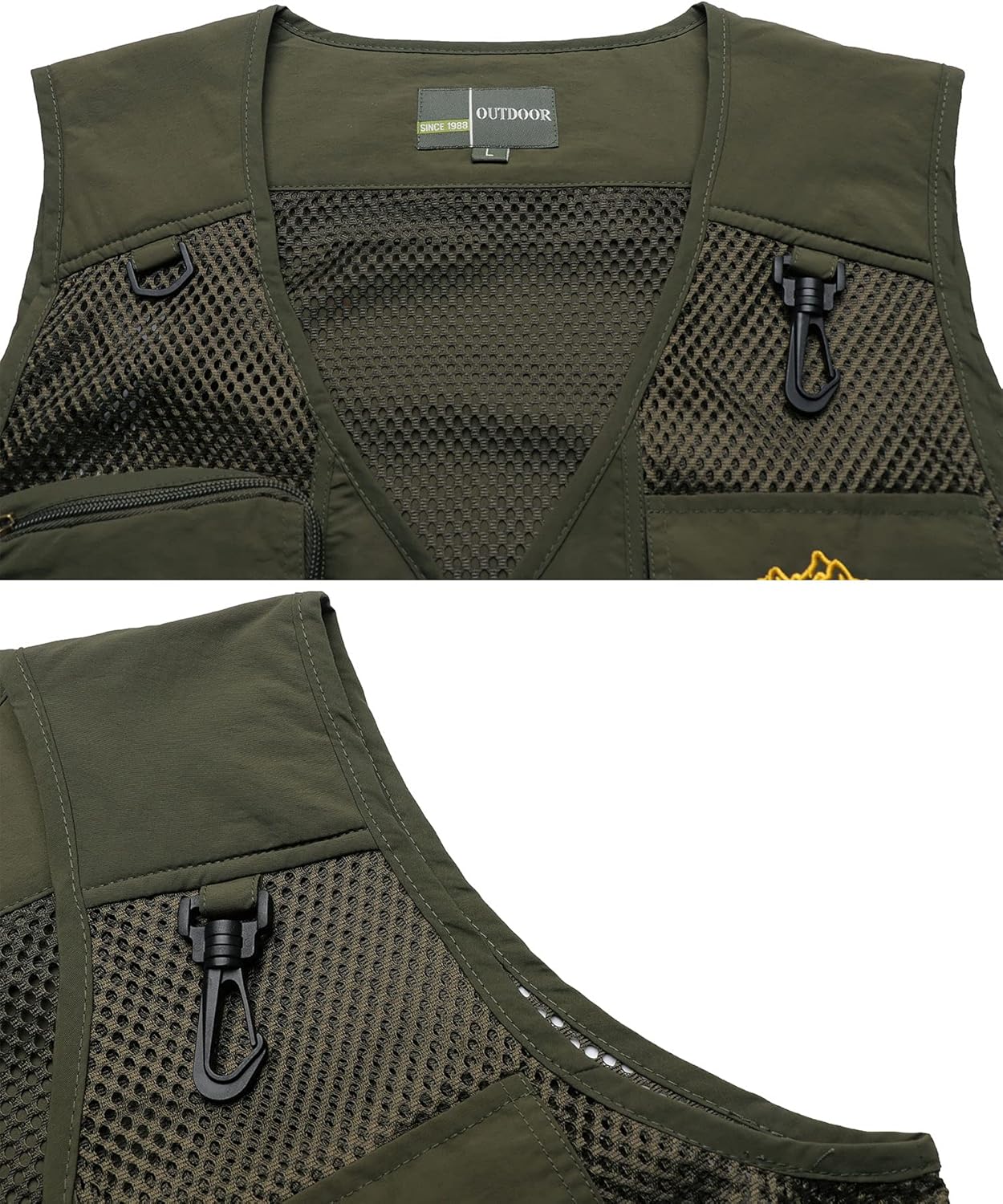 Summer Men's Mesh Fishing Vest Multi-Pockets Gilet Outdoor Detachable Waistcoat Quick-Dry Sleeveless Jackets Vest