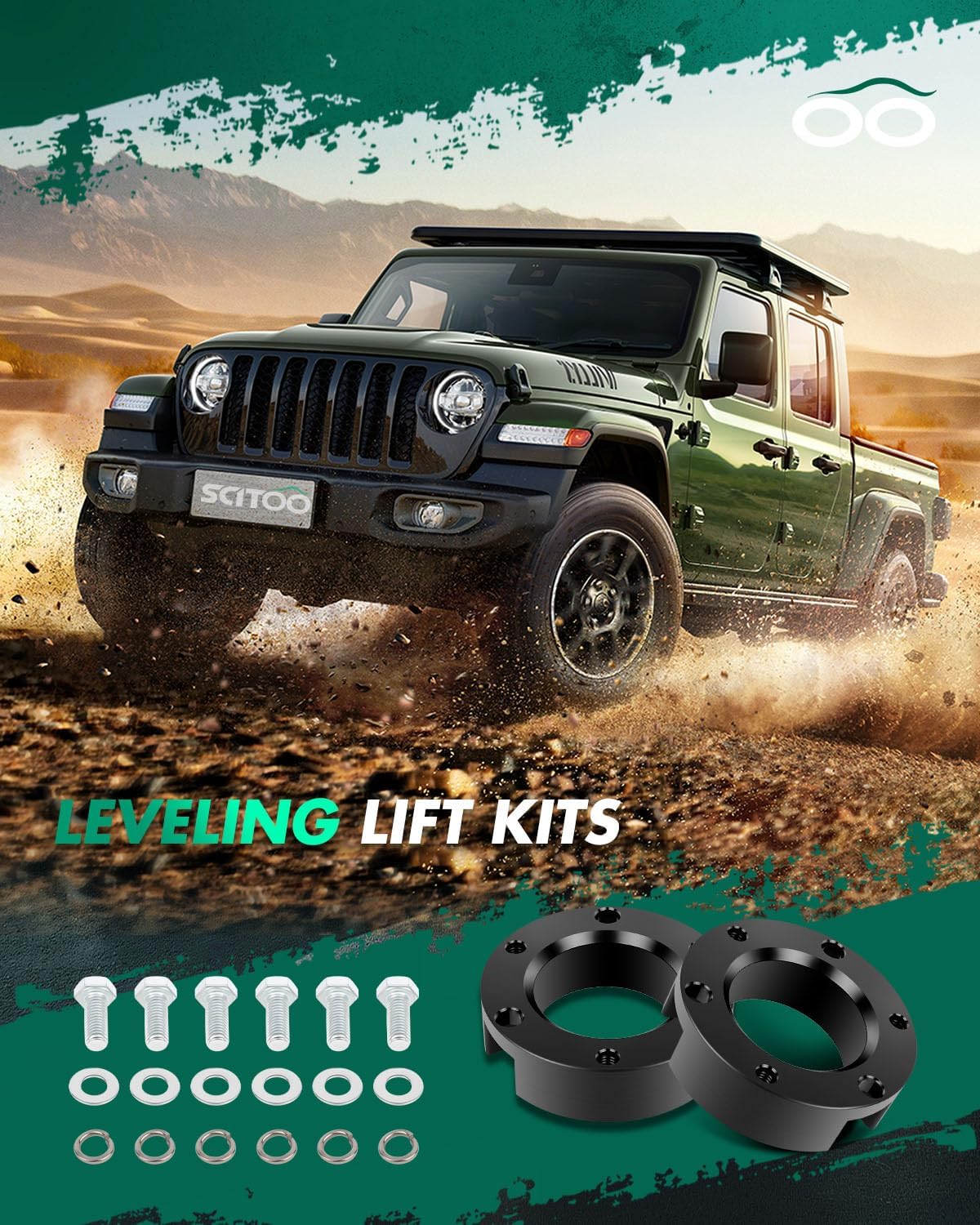 SCITOO 3 inch Front Leveling lift kit for Toyota 1995-2004 Lift Strut Spacer Compatible for Toyota 4Runner 2.7L 1996-1999 Front Lift Spacers