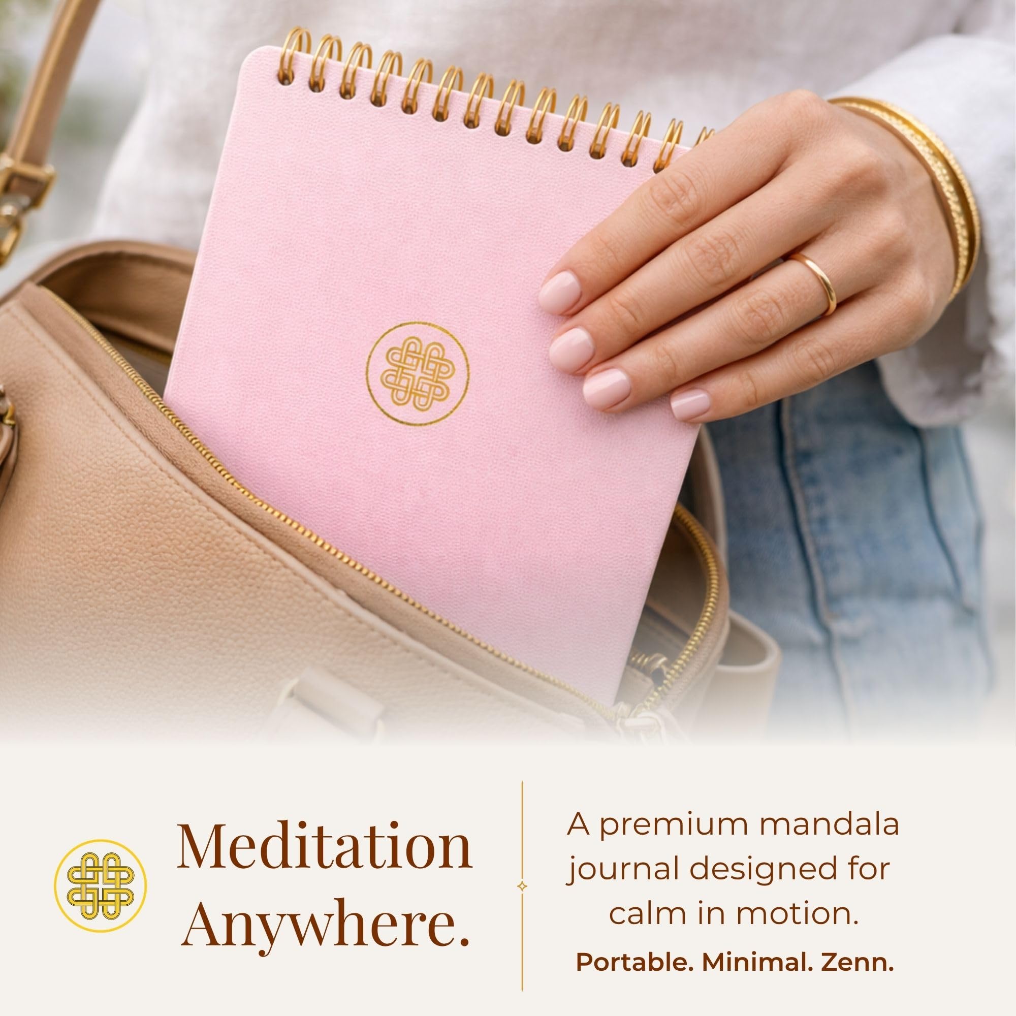 Zenn Meditation Art Set regalo per colorare mandala rosa petalo Premium Arts & Craft con 12 pennarelli a doppia punta a pennello | per calma creatività Focus |
