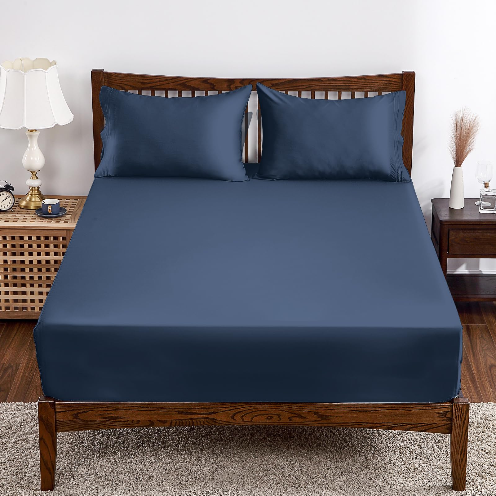 Bamboo Viscose Fitted Sheet Twin Size Only, 400 Thread Count