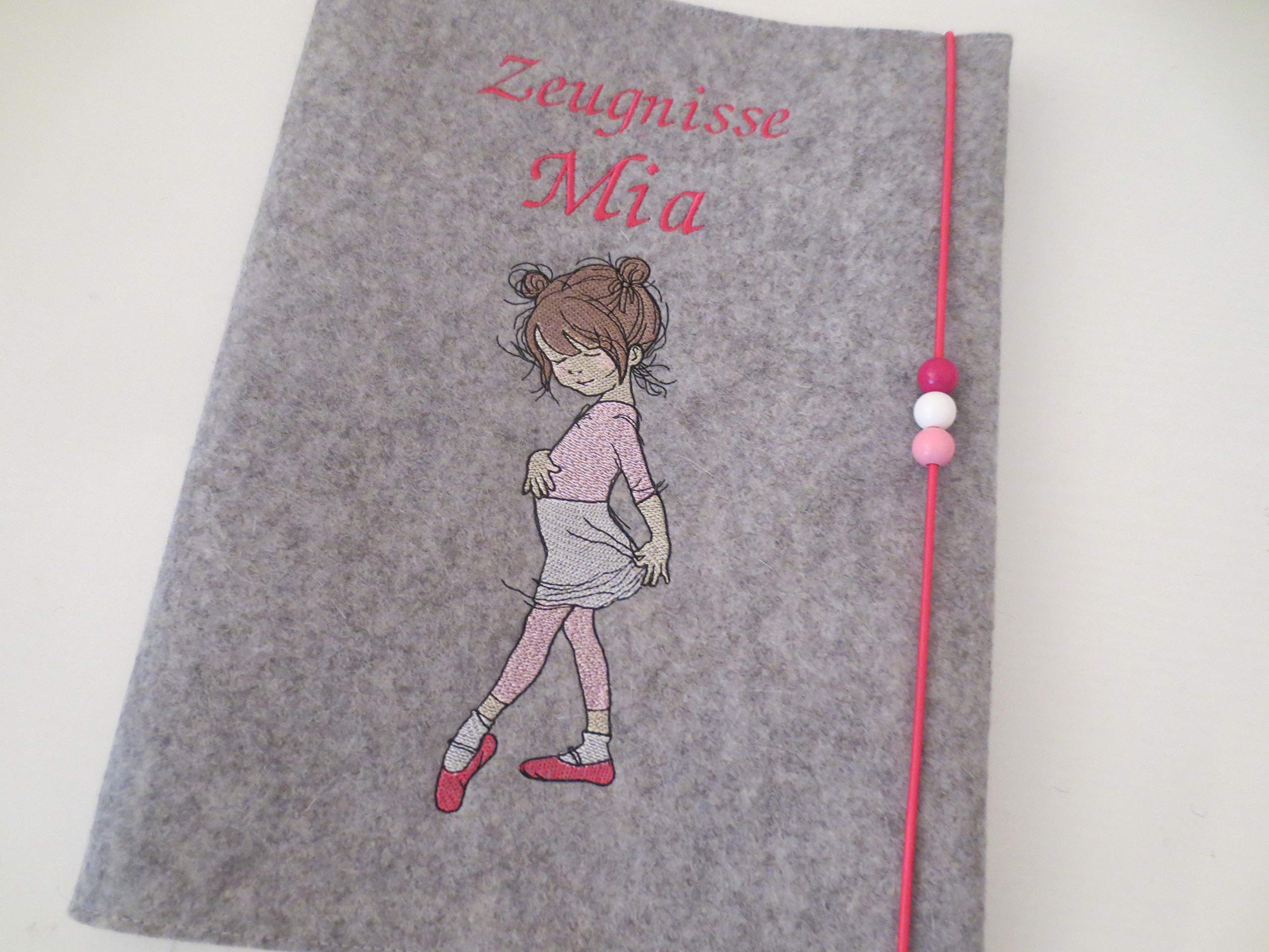 Zeugnismappe Wollfilz Mappe Zeugnisse DIN A4 Grundschule Schule