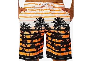 Ocean Pacific Mens Swim Trunks - Long, 9" Men's Boardshorts - Quick-Dry...