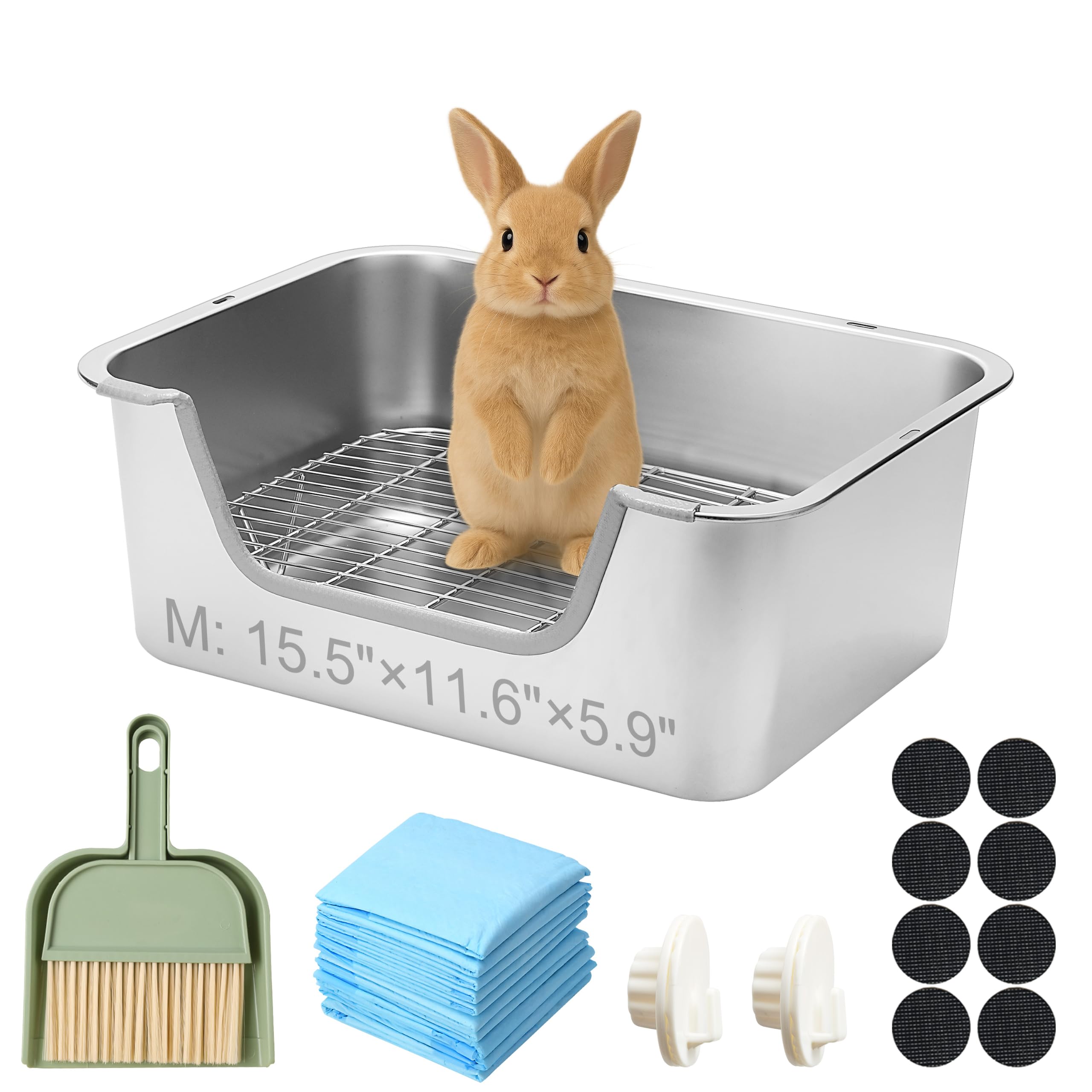 Photo 1 of Sorstrem Stainless Steel Rabbit Sifting Litter Box Medium