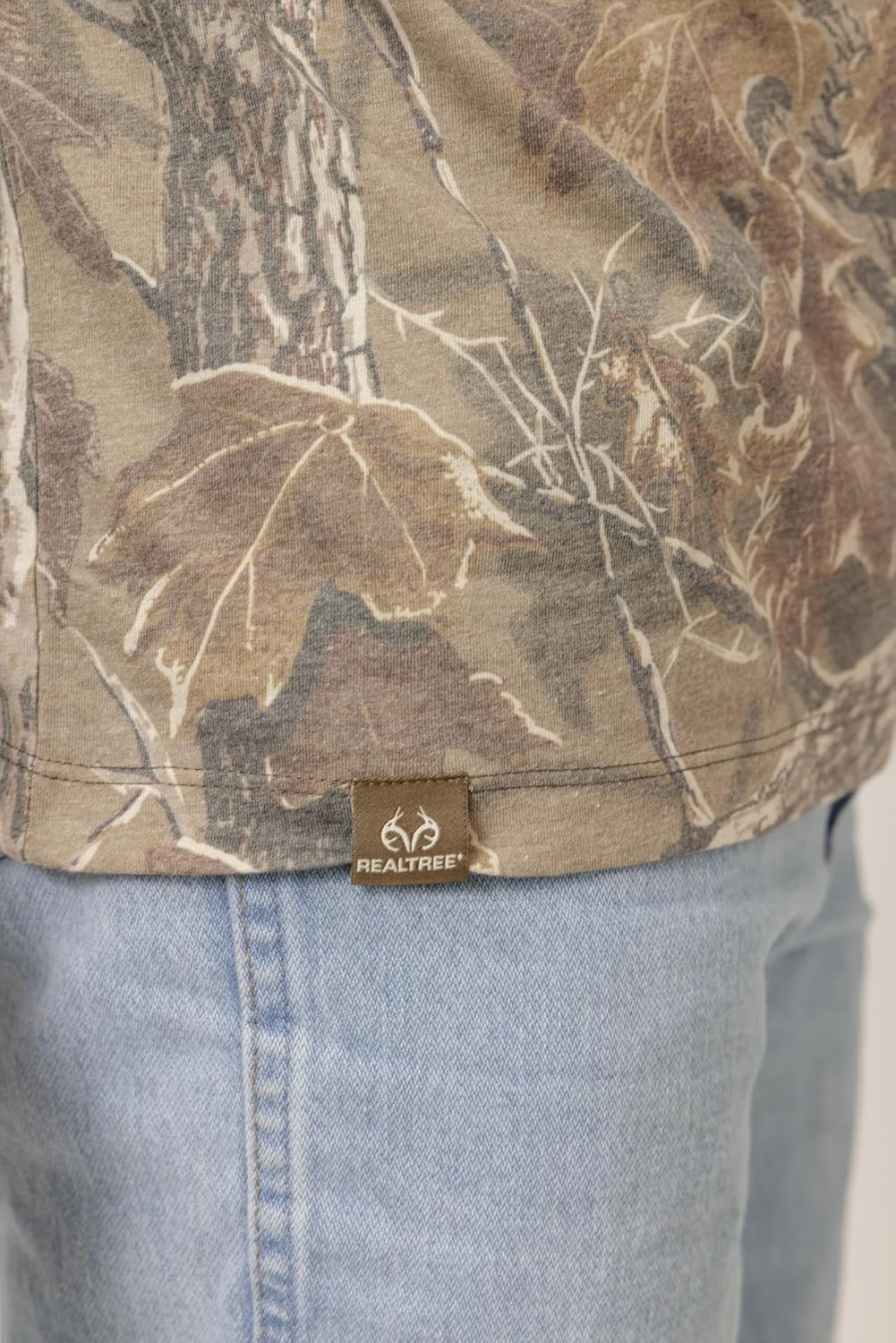 Realtree Faded Camo Jersey Knit Tri-Blend Ultra Soft Crew Neck Shirt - Limited Edition