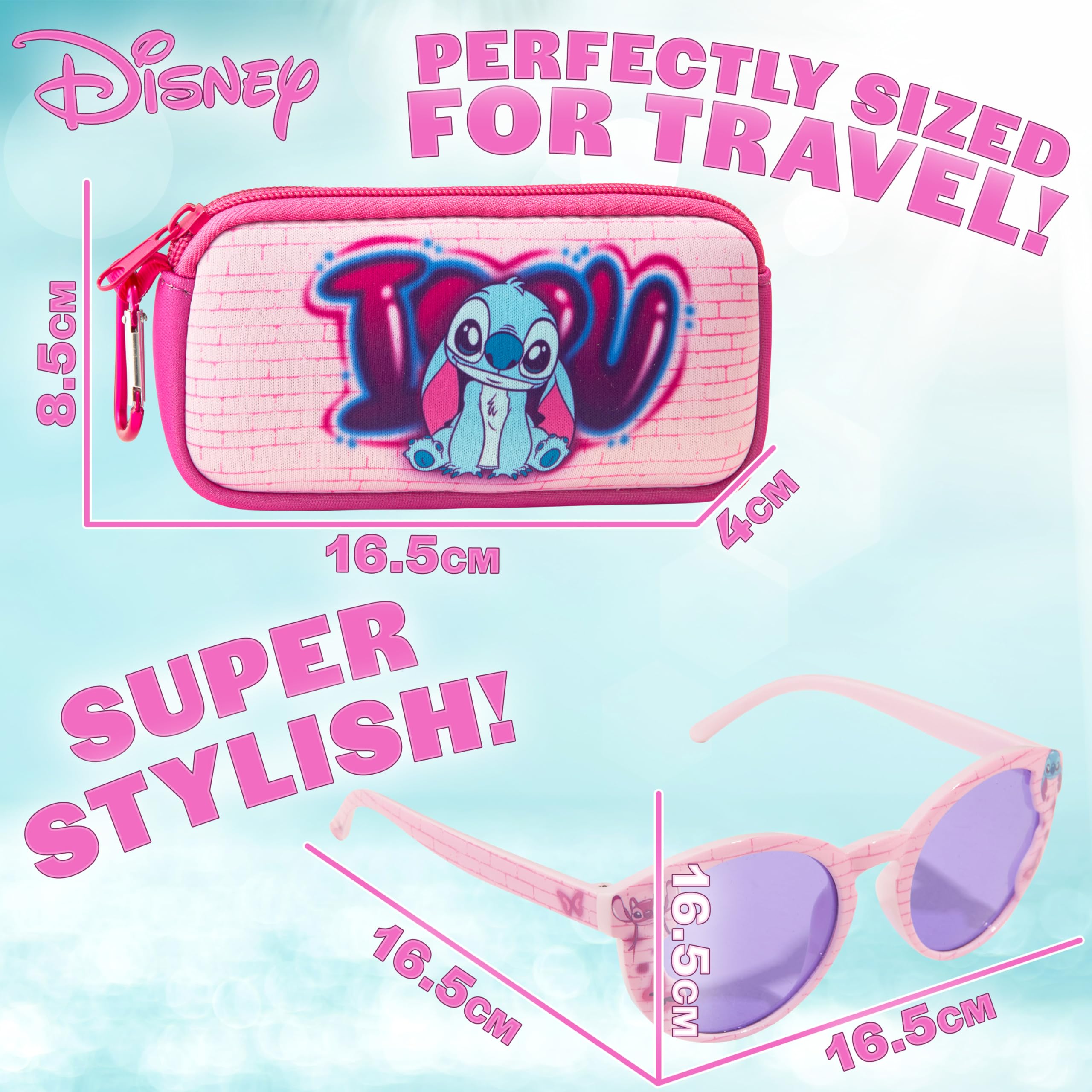Disney Lunettes de Soleil Enfant Fille, Ensemble Lunettes et Accessoires Fille