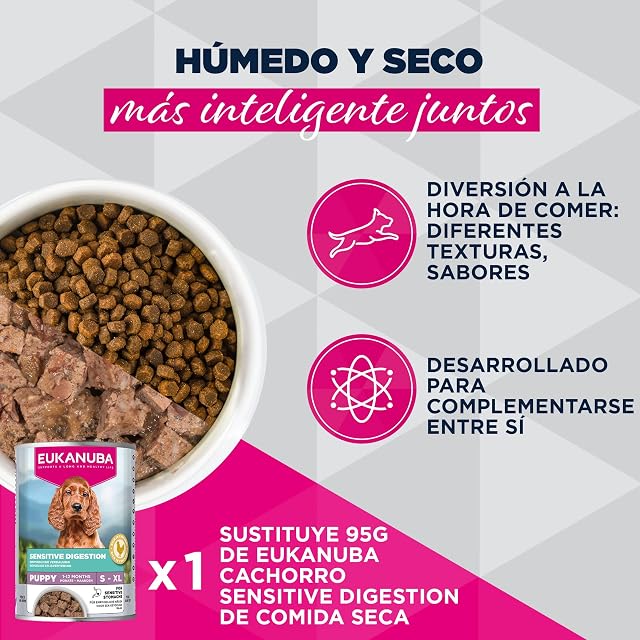 Foto 6 de 8 de EUKANUBA Special Care alimento húmedo para Cachorros con digestión Sensible 6 x 400 g