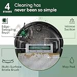 Roomba 105 Combo Robot Vacuum & Mop + AutoEmpty Dock - Self-Empties for 75 Days, Intense Power-Lifting Suction, LiDAR Navigation, Multiple Cleaning Modes, Avoids Mopping Carpet, Works with Alexa | Autoempty Dock Self-Empties Up to 75 Days, Clearview 