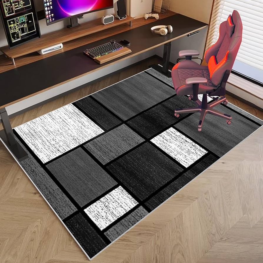 Tappeto Salvapavimento Per Sedia Ufficio 105x120 Cm - Antiscivolo, Protettivo Per Parquet E Pavimenti Duri - Foto 4