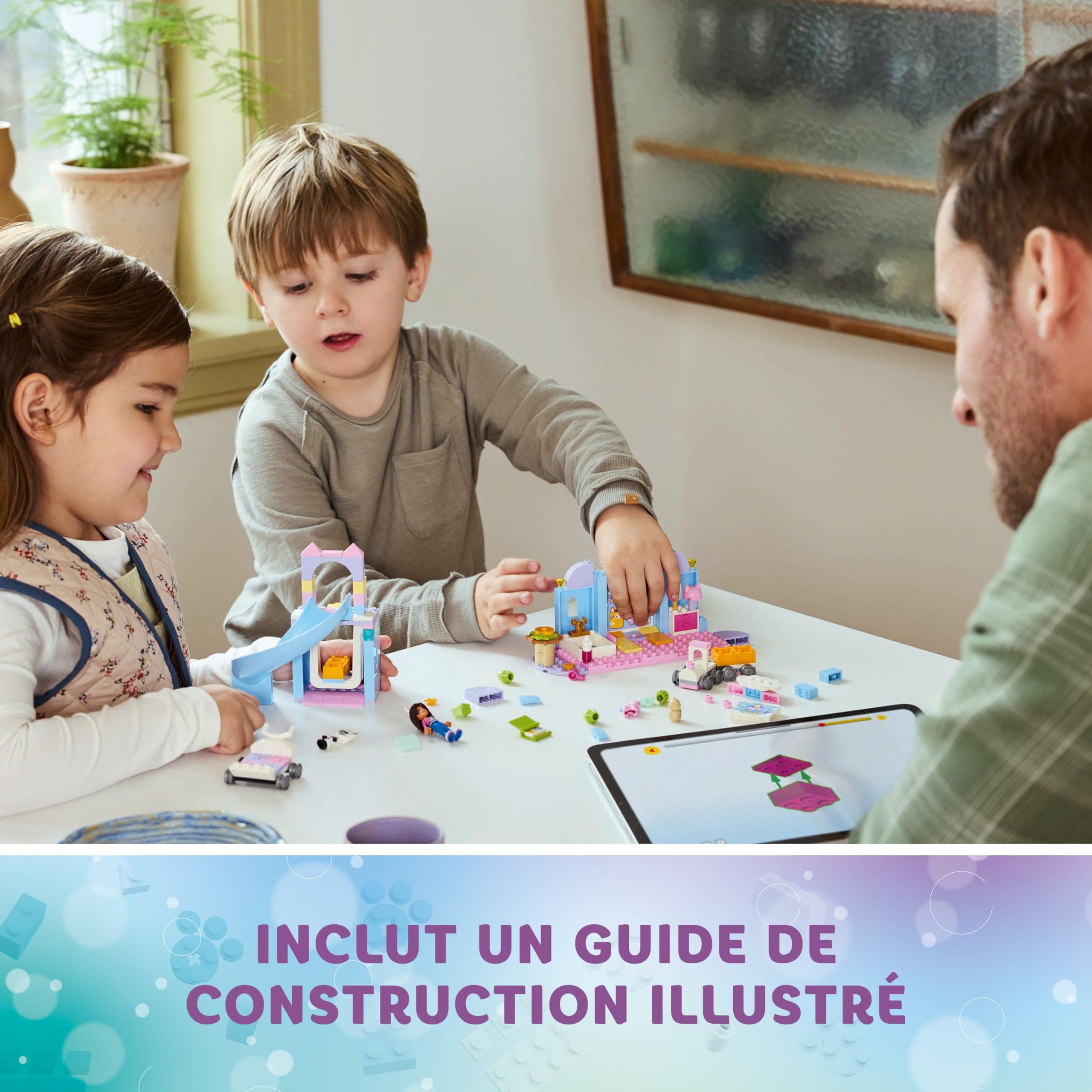 LEGO Gabby et la Maison Magique La Nurs’Oreille de Gabby - Jeu de Construction avec Animaux - Voiture, Toboggan, Figurines & Accessoires de Maison de Poupées - Cadeau d'anniversaire Fille 4 Ans 10796