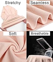 Vista 6 de SUNNYBUY Ropa interior de maternidad de cintura alta para mujer, sin costuras, suaves, hipster, bragas sobre el bulto