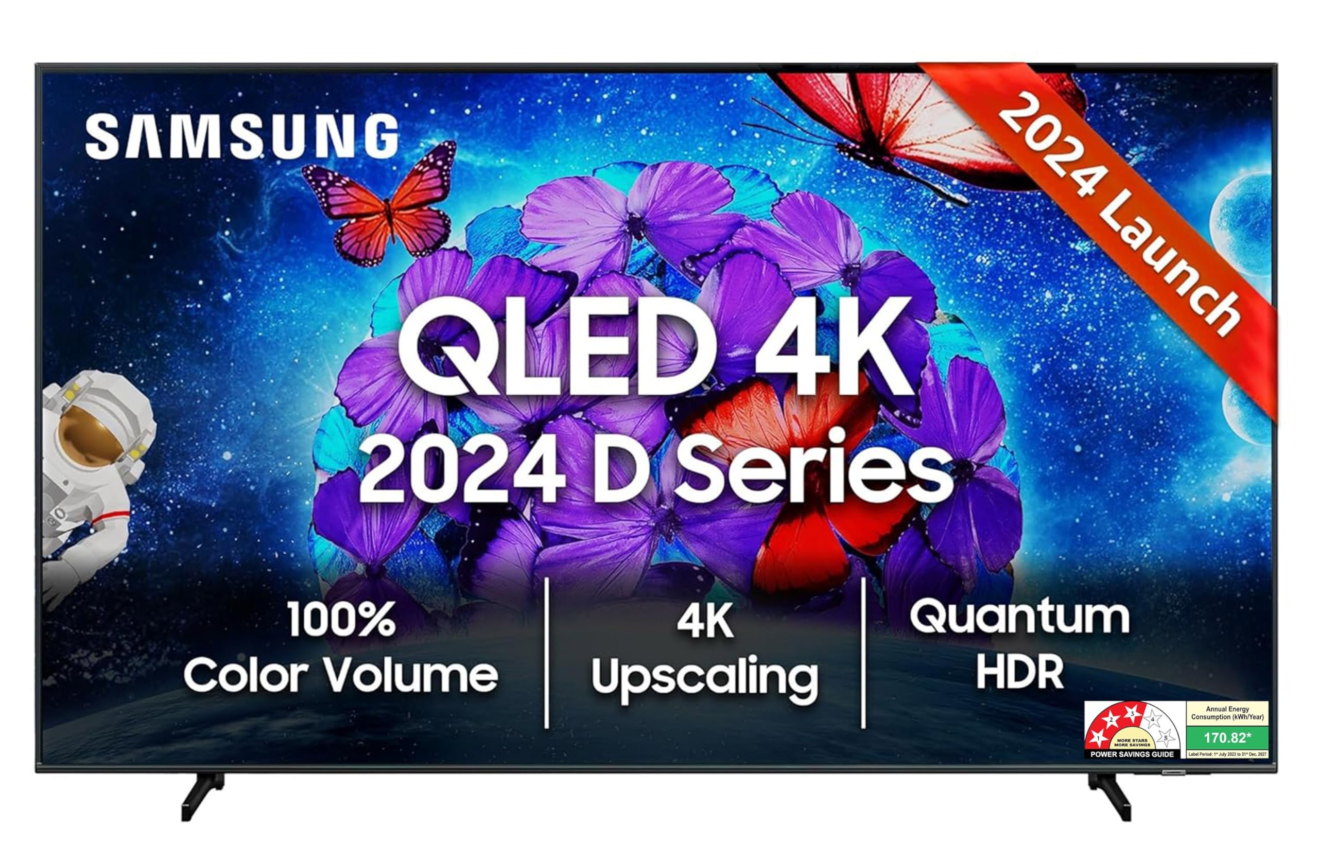 Samsung 138 cm (55 inches) QE1D Series 4K Ultra HD QLED Smart TV QA55QE1DAULXL (Black)