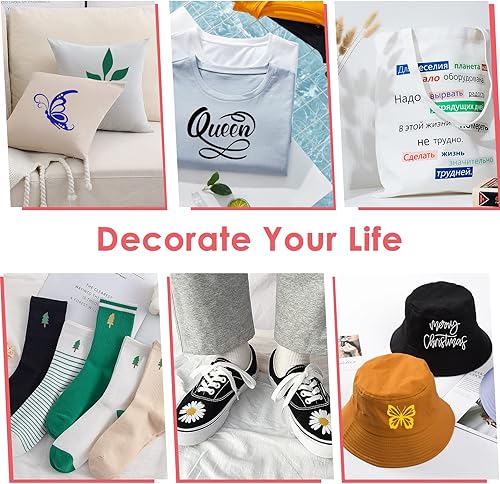 Miniatura 2 de HTVRONT HTV - Rollo de vinilo negro HTV y vinilo de transferencia de calor blanco, 12 x 35 pies, vinilo HTV blanco y negro para camisas, vinilo