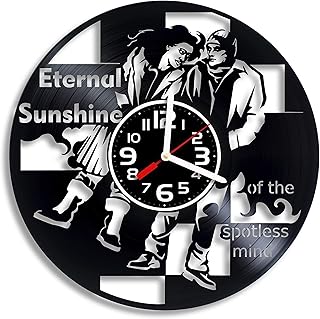 Eternal Sunshine of the Spotless Mind vinyl wall clock, jim carrey and kate winslet gift for any occasion, Christmas, Valentine's Day, Birthday, Holiday, Housewarming Present