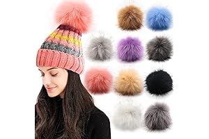 Etomiel 6 Inch Colossal Faux Fur Pompoms for Unbridled Creativity