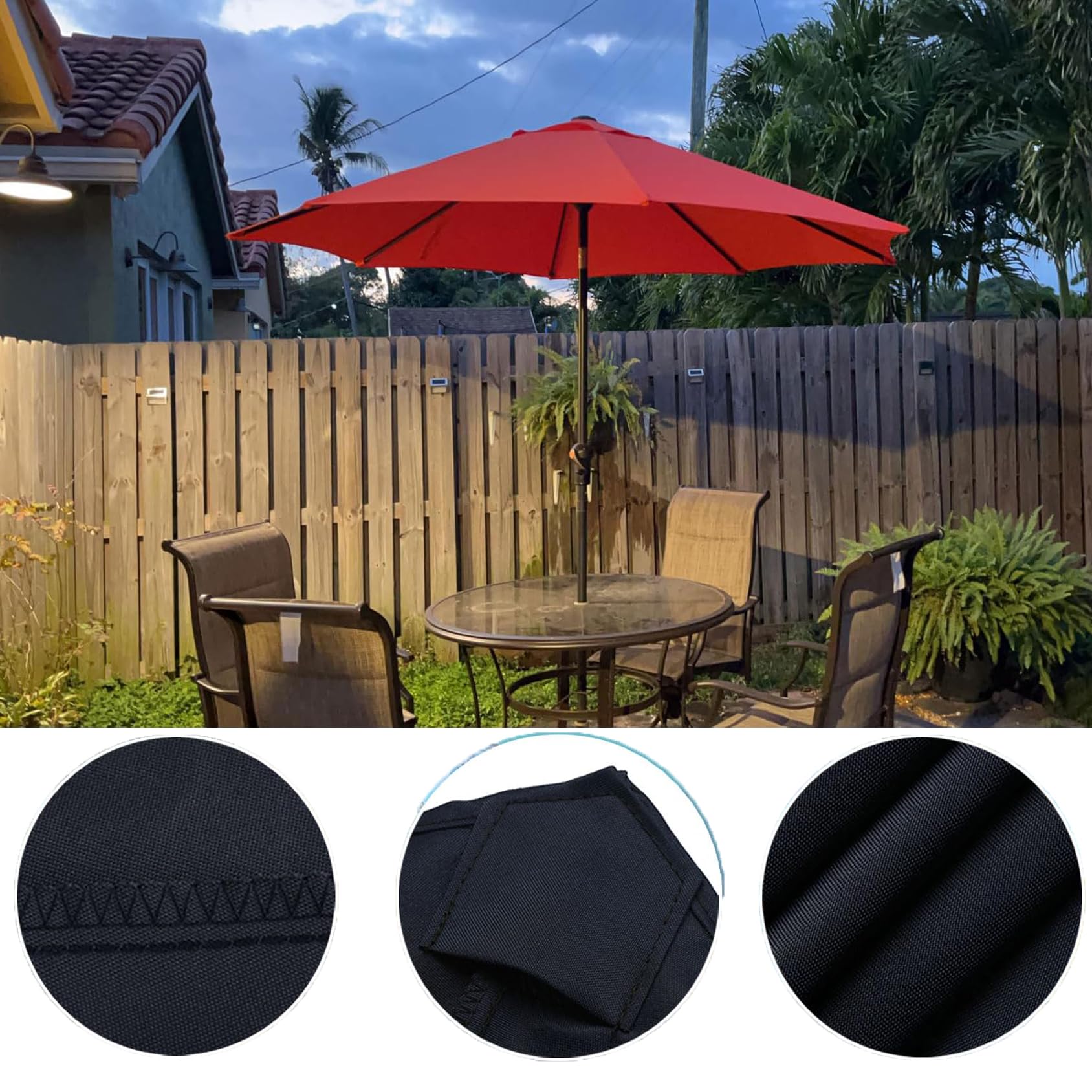 Wodoodporny pokrowiec z tkaniny chroniący przed promieniowaniem UV na parasol wspornikowy 4,0 m (13 stóp) do stołu targowego lub ogrodu jezioro niebieski 13 stóp (8 ramion 77"-78"), Szary, 13 pies (8