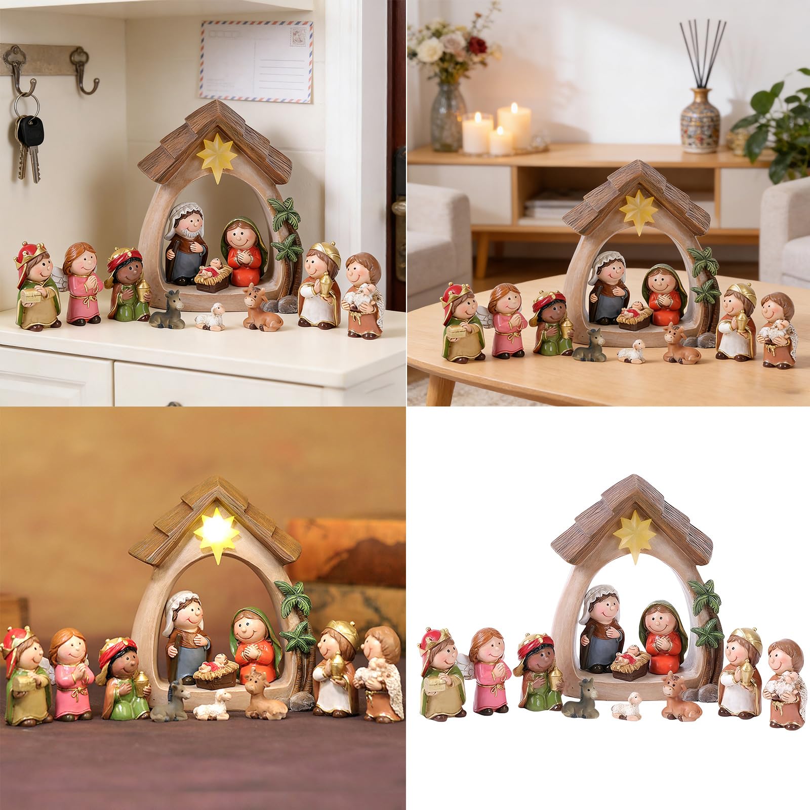 Up Presepe in Taglio Resina per Manto da Tavolo