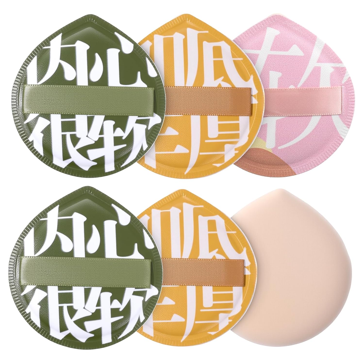 6 Pcs Makeup Sponge Puff for Foundation Concealer, Teardrop ...