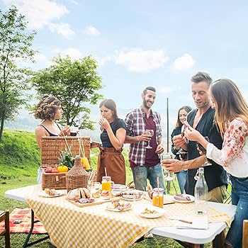 Amazon.com: VINGLI 8 Foot Plastic Folding Table Portable