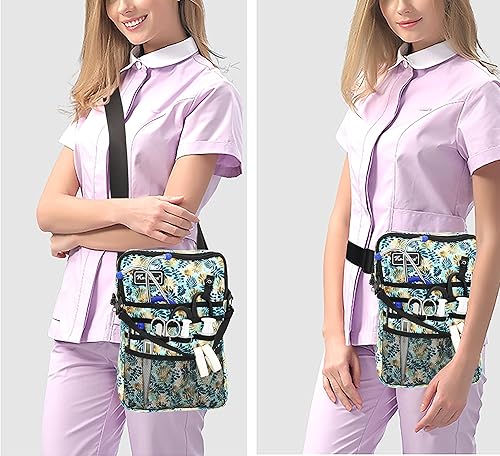 Vista 57 de Riñonera para enfermera con soporte para cinta, organizador de bolsillo para enfermeras para profesionales médicos, bolsa de cintura de enfermera