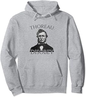Henry David Thoreau Disobey Civil Disobedience Pullover Hoodie