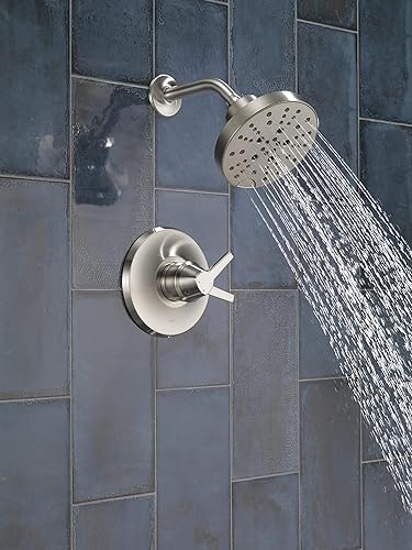 Miniatura 16 de Delta Faucet Galeon T14272-BL - Grifo de ducha negro mate con cabezal de ducha H2Okinetic, juego de grifo de ducha negro, negro mate T14272-BL