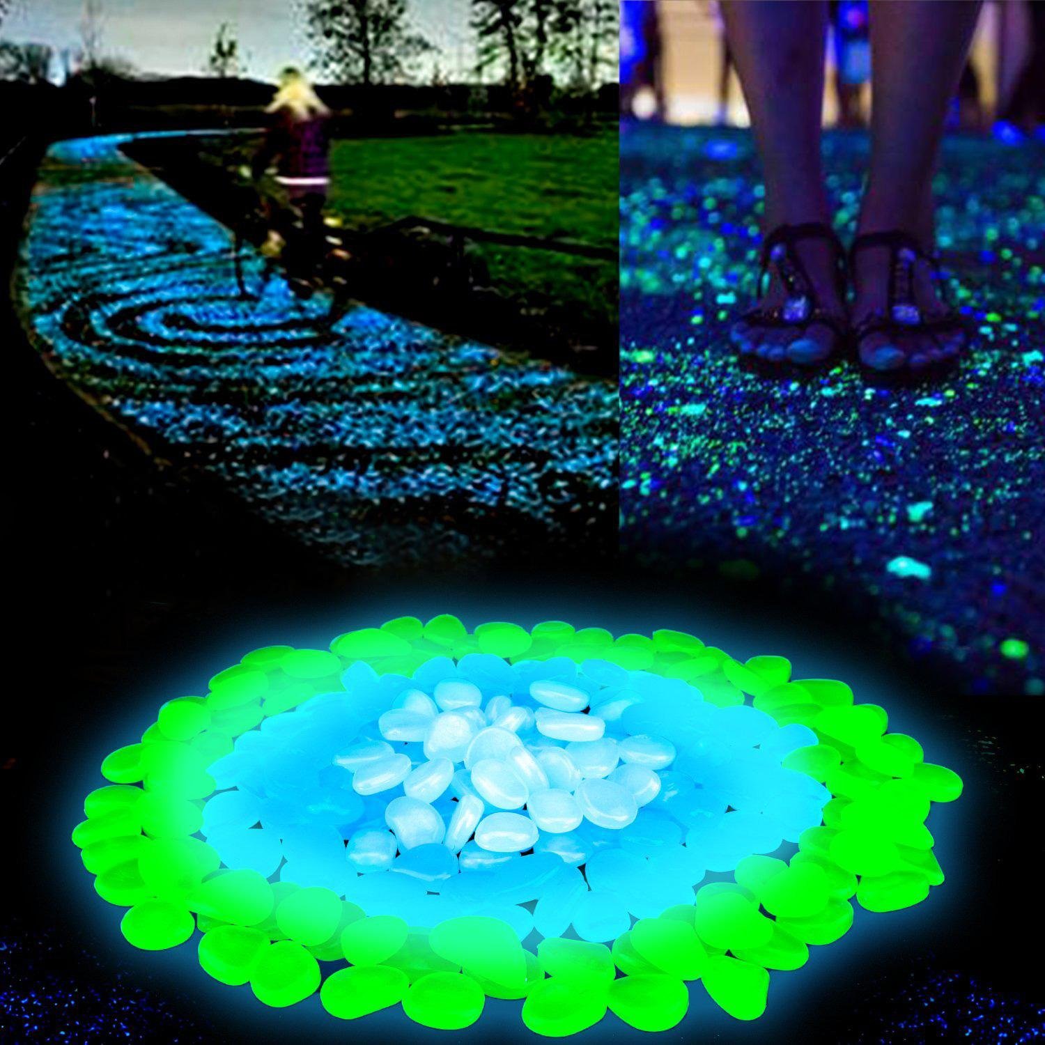100 pierres fluorescentes blanches pour décoration aquarium