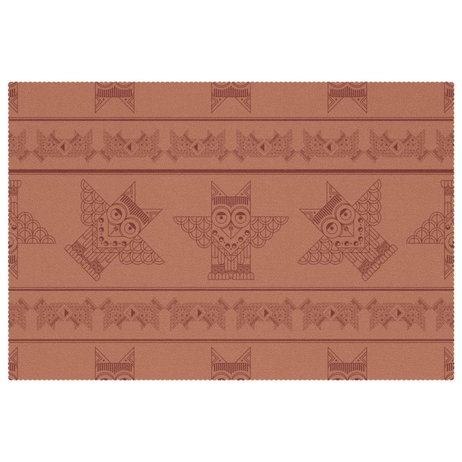 Set de table hibou de 6 pièces antidérapant et résistant à la chaleur pour salle à manger 30x45 cm