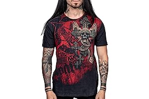 Wornstar Clothing Men's Resurrection Tee - Gothic Skull Graphics