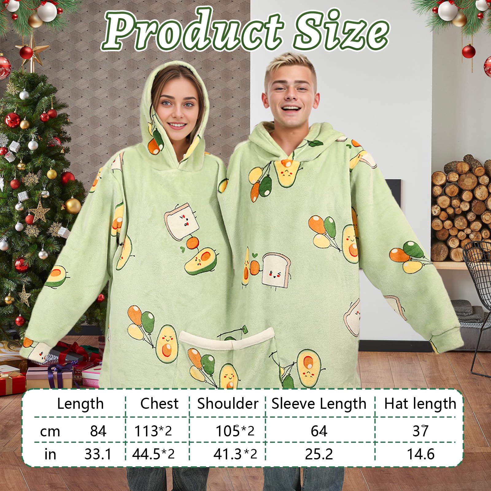 Sweat à capuche pour couple - Pyjama surdimensionné assorti - Sweat à capuche amusant pour deux personnes - Cadeau de couple assorti pour elle et lui