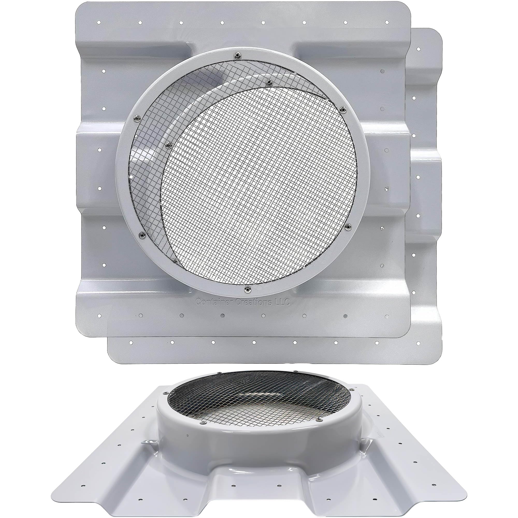 AdaptAIR (2-Pack) Shipping Container Vents, Add 12-inch Whirlybird/Solar Vent, Reduce Heat & Condensation