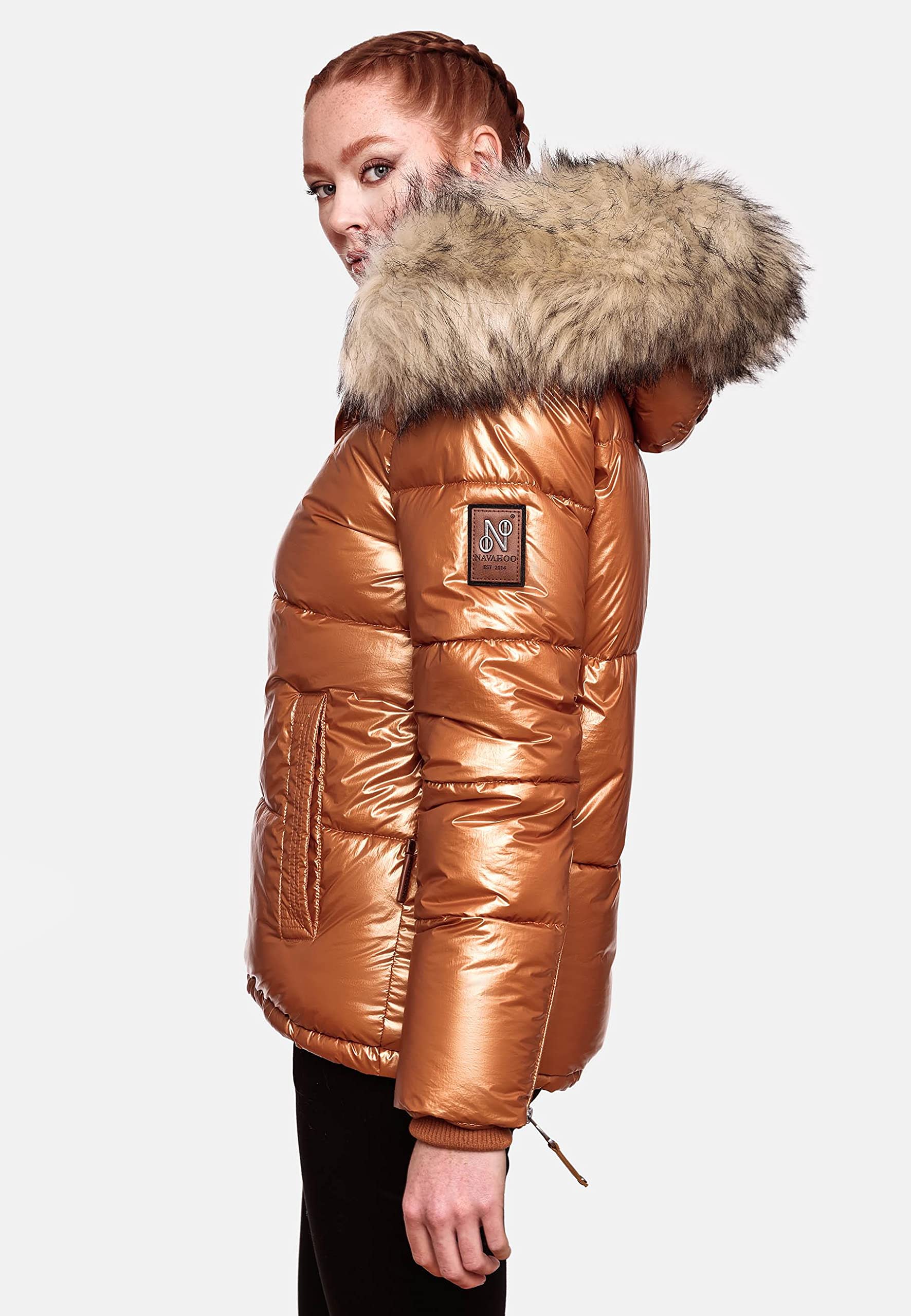 Navahoo Tikunaa Veste d'hiver pour Femme matelassé avec Capuche |