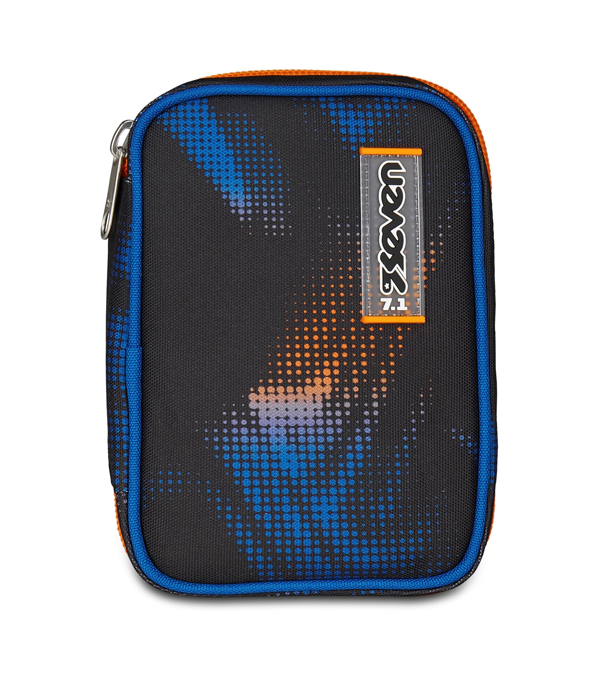 Seven Astuccio Scuola Speed Pad, Nero, Portapenne Mono Scomparto con Plance Amovibili, Completo Di Penne, Matite, Colori, Accessori Zaino, Scuola Elementare, Bambino