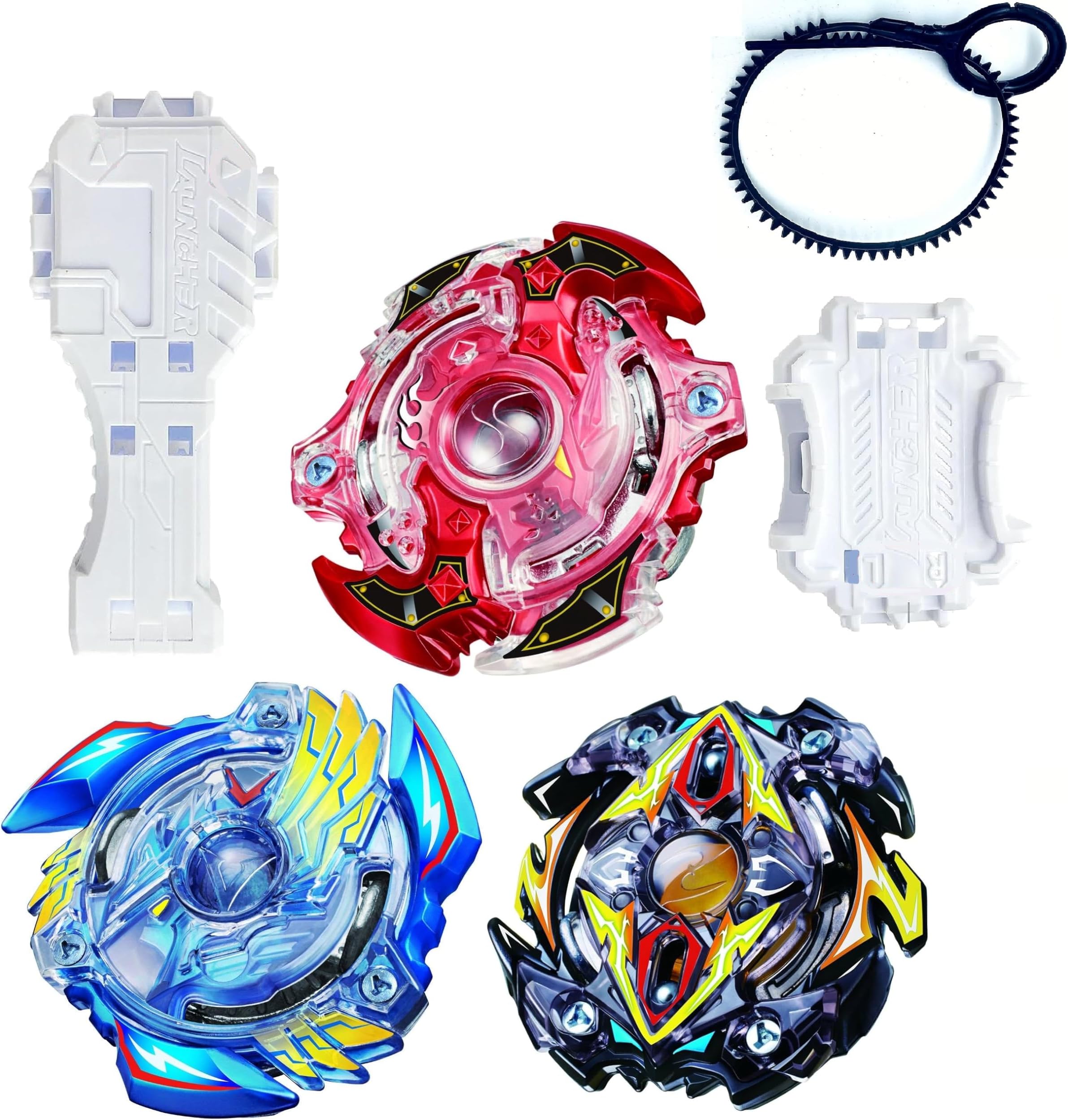 Bey Arena B-188-01 Blade Burst Turbo Set De Toupie En Métal 4D Fusi Avec Poignee Amz B0b3mxqmf6