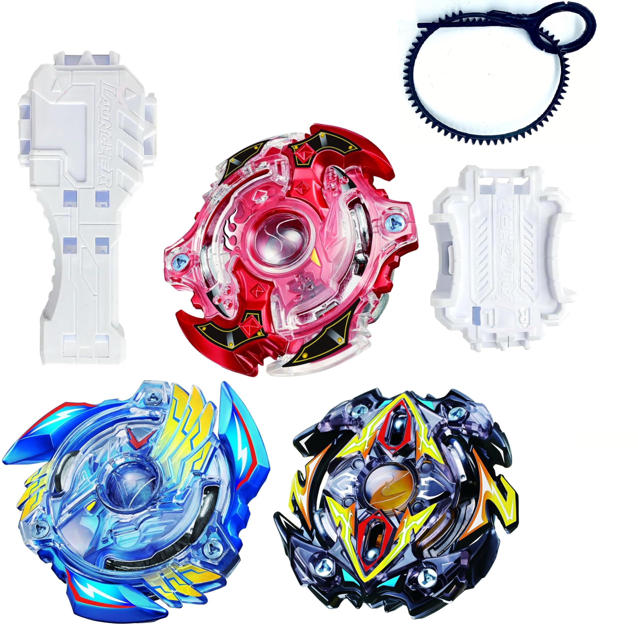 Bestie toys Blade Burst Turbo Special God Layer Spinners Attack Defense Balance Metal Ringed Spinner Bey Burst with Launcher(Randon 3 top Will be Send and 1 Launcher with Handle) (B0D5MTFN26) Amazon Price History, Amazon Price Tracker