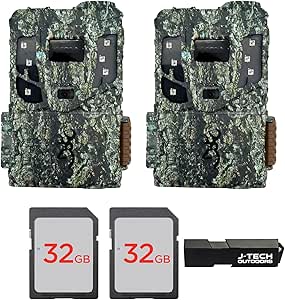 (2) Browning Defender Pro Scout MAX Extreme HD Cellular Trail Game Camera (AT&T+VERIZON) Bundle Includes 32GB Memory Cards and J-TECH Card Reader (20MP) | BTCPSMXHD asin的图片