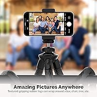 Vista 6 de SABRENT Paquete de trípode flexible universal con cabezal de bola para montaje de trípode estándar (TP-FLTP-TBHD)