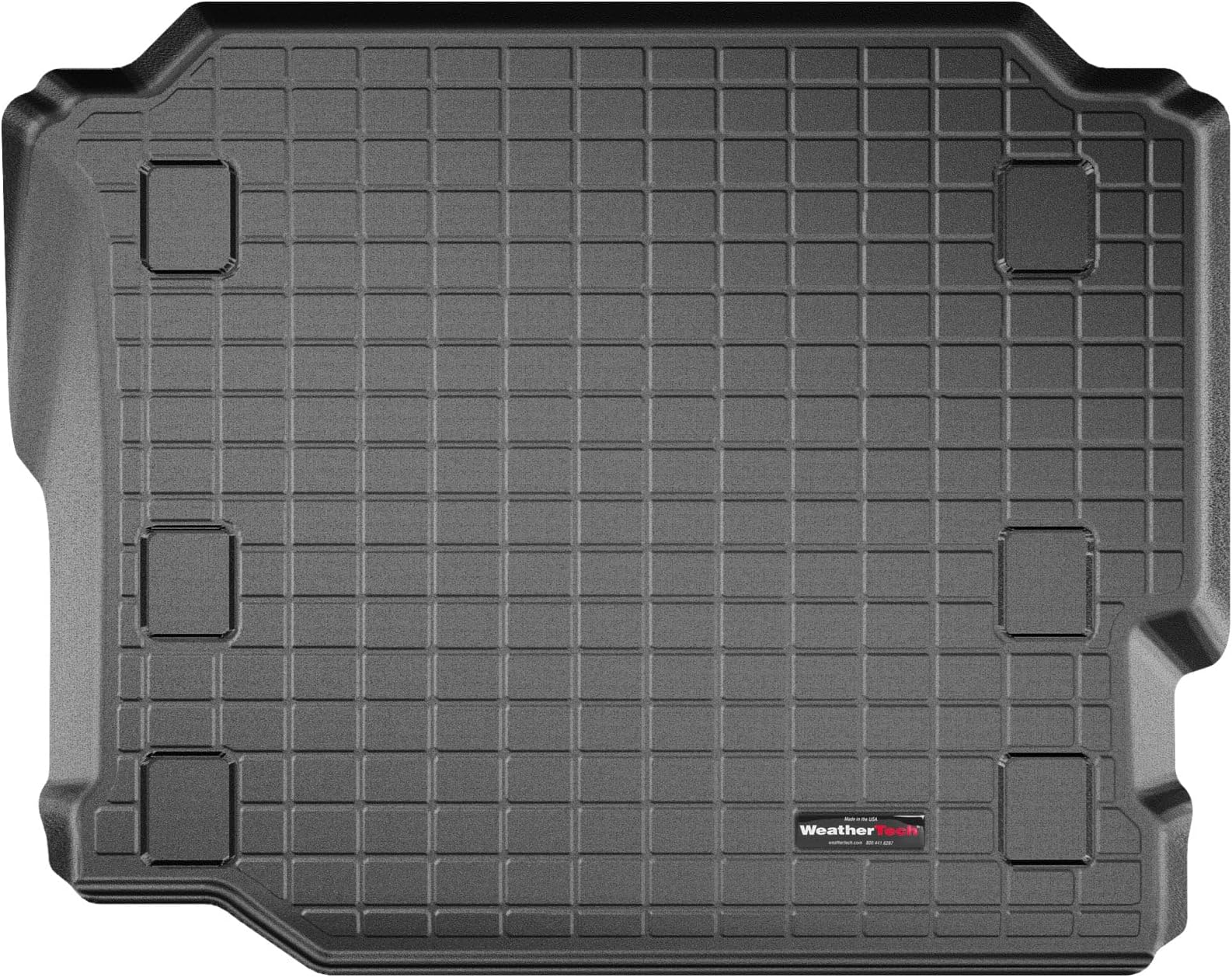 WeatherTech Cargo Trunk Liner for Jeep Wrangler Unlimited 4-Door, Wrangler 4-Door - Behind 2nd Row (401109), Black