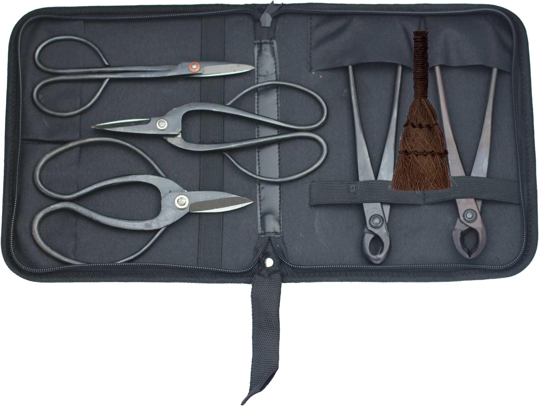 6 Piece Bonsai Tree Tool Kit/Set with Case