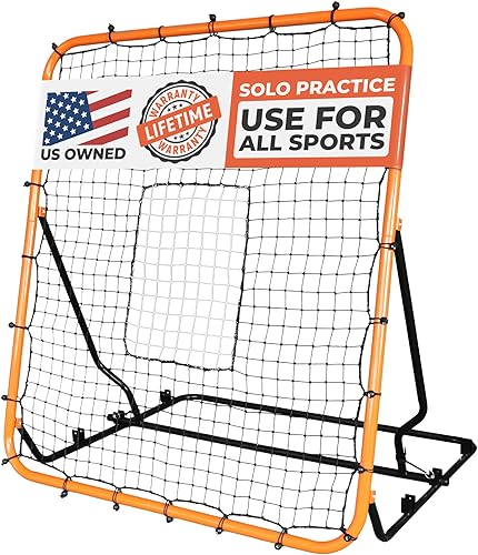 Volleyball Rebounder Net, Soccer Rebounder, Lacrosse Rebounder, Baseball Rebounder Net Improve Pitching and Fielding Training, Spiking, Passing and