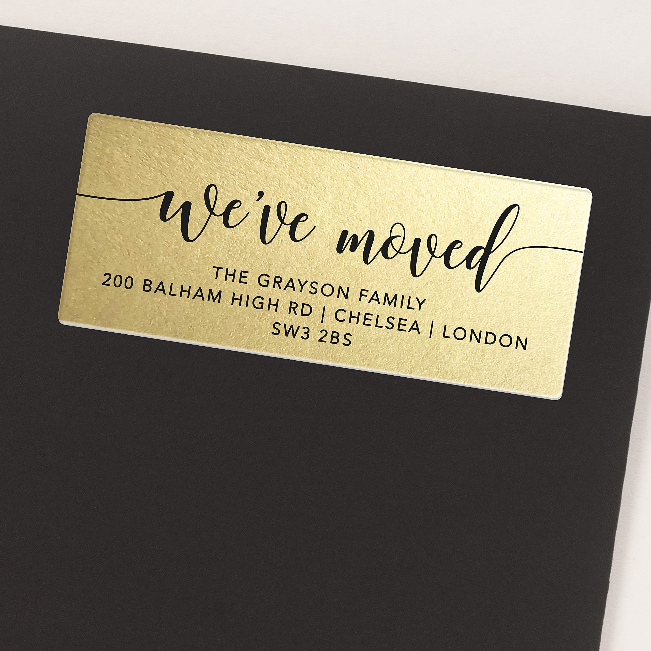 Personalised We've Moved New Address New Home We Have Moved Stickers Labels 1003 - View #2