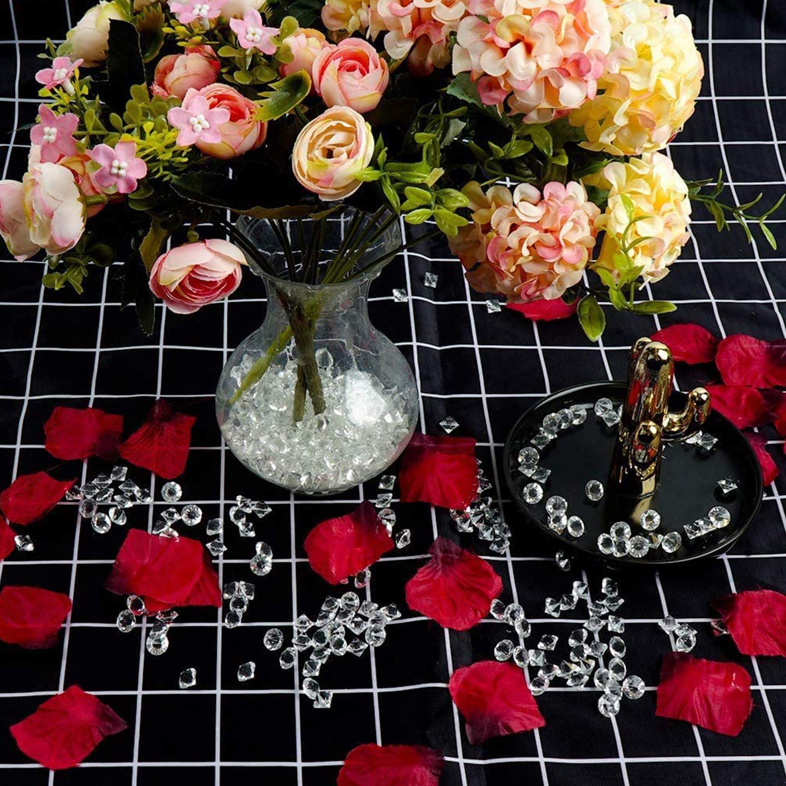 20 Piezas De Diamantes De Cristal De Imitación - Transparentes, Varios Tamaños (60mm A 20mm), Para Decoración De Bodas, Fiestas Y Escaparates