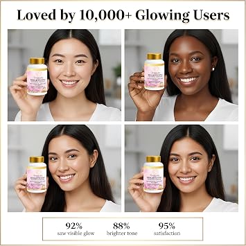 Brightening Supplements with Glutathione, Collagen, and Vitamin C