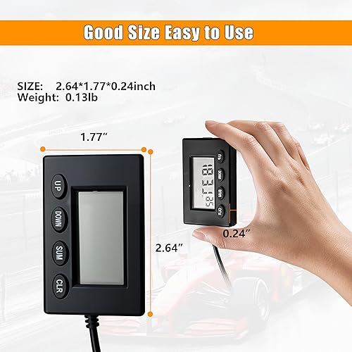 Miniatura 4 de V2 Pro - Temporizador de regazo con transmisorreceptor infrarrojo de 49.2 ft, cronómetro de carreras de precisión de intervalo 1s para motocicleta,