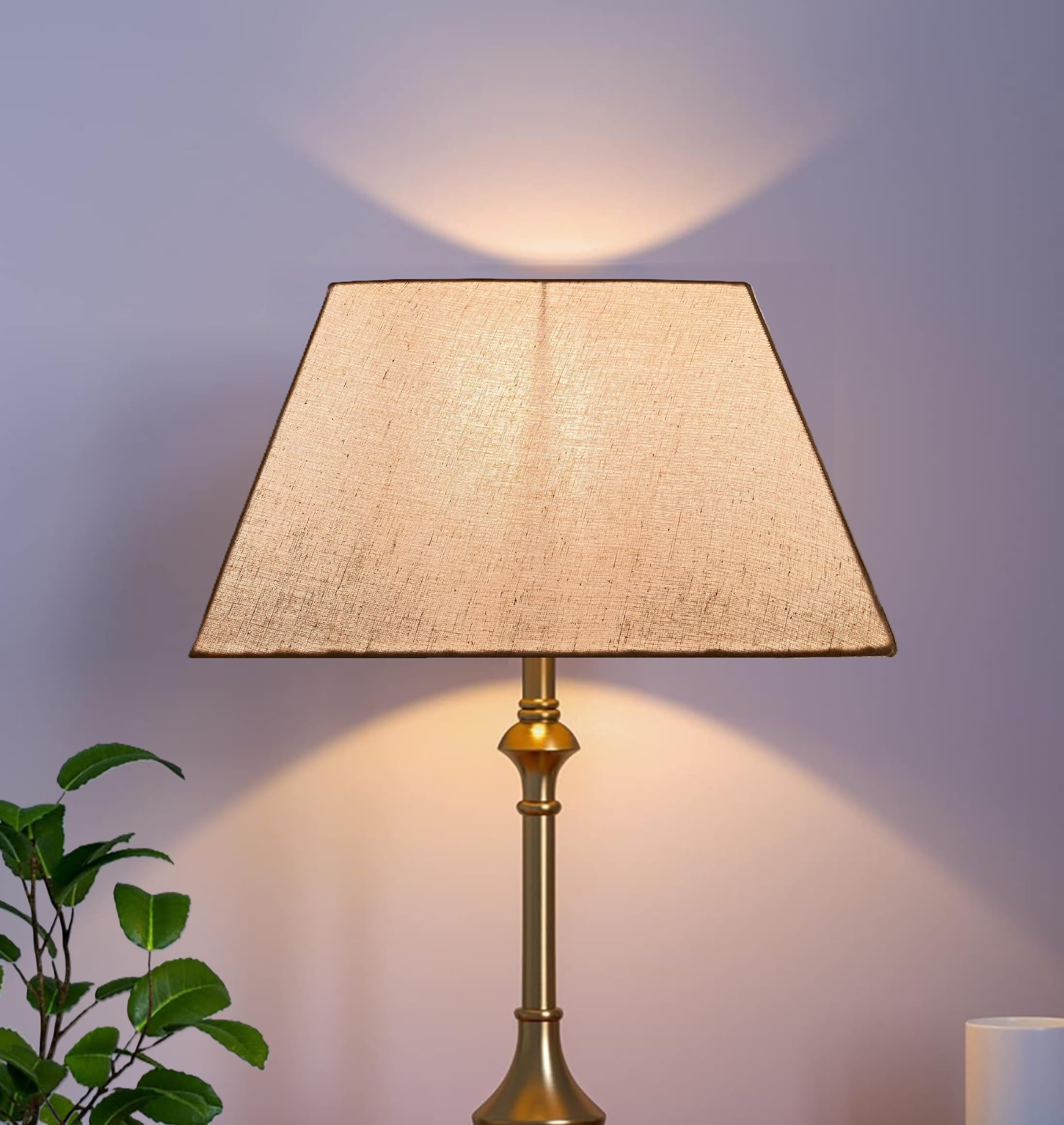 BTR CRAFTS 14-Inch Square Lampshade – Modern Cone Lamp Shade for Table, Floor, or Pendant Lamps – Fabric Light Shade for Living Room, Bedroom, or Office Décor (FLEX)-picture-10